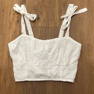 White Crop Top